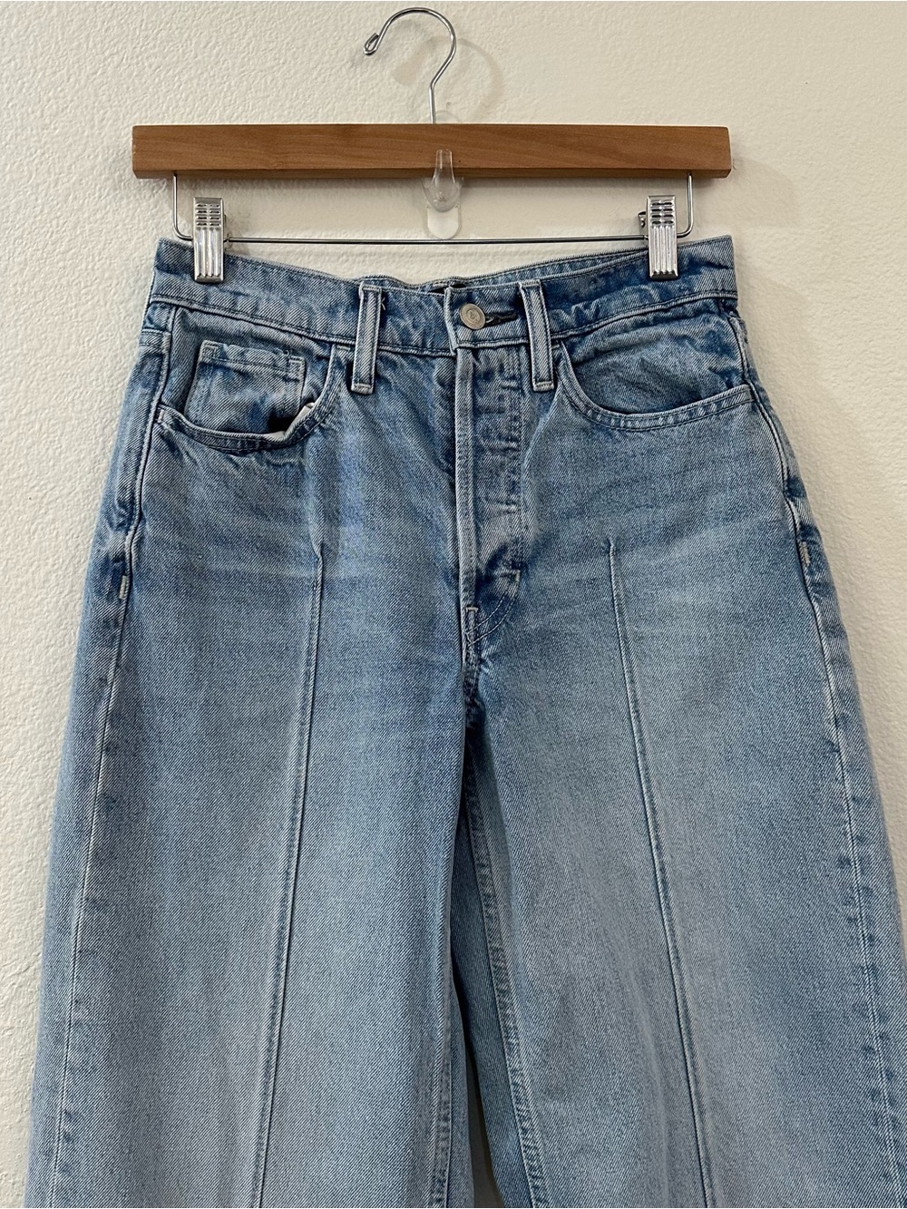 Banana Republic The Pintuck Jean Size 26P Wide Leg - Picture 4 of 11